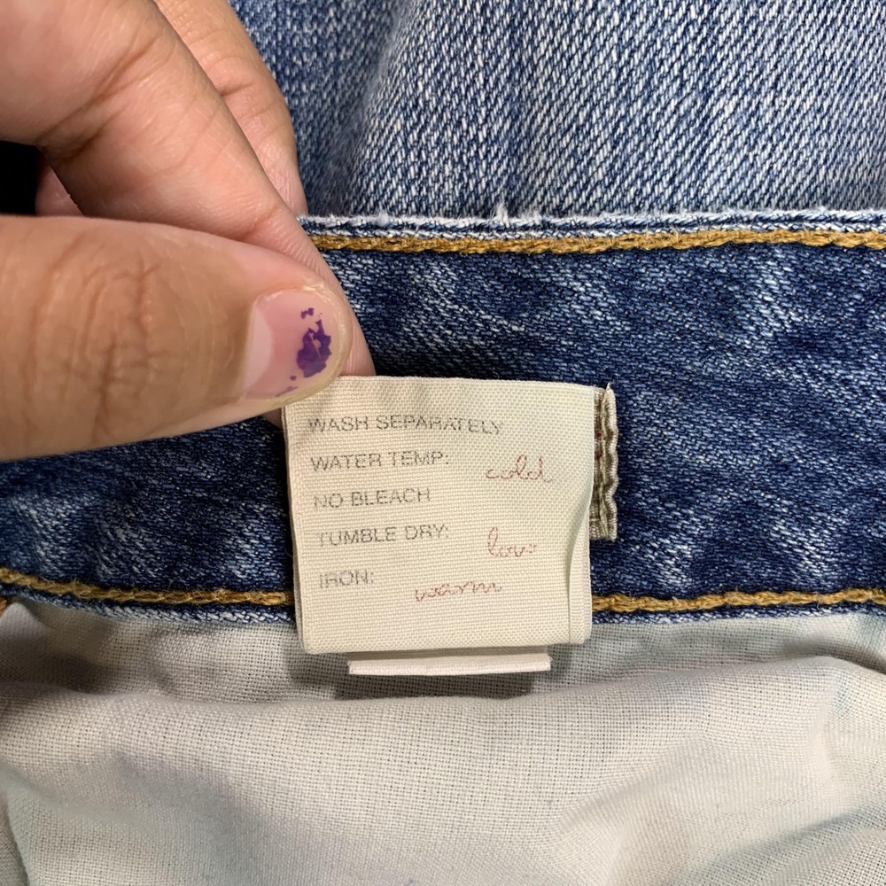 BKE Culture Long Jeans Men 32x33.5 Blue Bootcut Distressed Denim USA Medium Wash - Picture 7 of 16